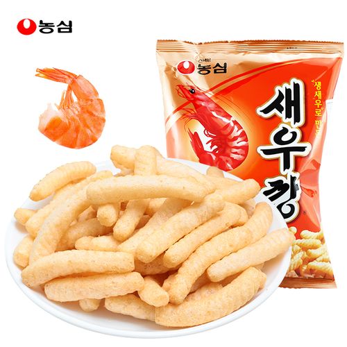 韩国进口食品农心虾条膨化原味儿童零食办公室膨化食品